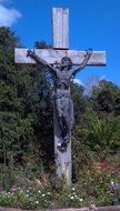 the crucifixion of Christ in San Pedro