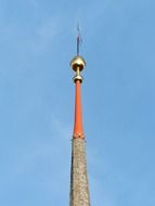 spire of church steeple at sky