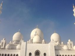 white building against the blue sky