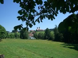 monastery in countryside at summer, germany, High Black Forest