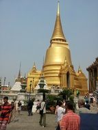 golden Buddhist temple in Thailand