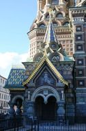 Portal of Savior on the Spilled Blood church, russia, st petersburg