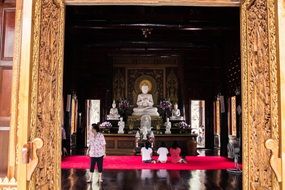 man in the temple hall
