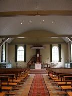 View inside the Catholic Church