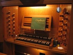 old organ in church