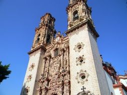 facade of church in mexico