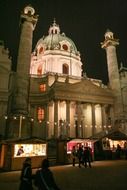 Karlskirche is a Catholic church located in the southern part of Karlsplatz in Vienna