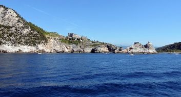 rocky coast in Liguria