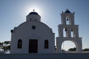 white church in Greece