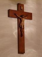 Jesus on the cross on the wall
