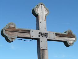 cross against the blue sky