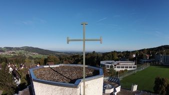 Cross on a church top