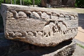 cutting on bookstone