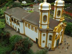 top view of the black gold church