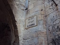 via dolorosa street in Jerusalem