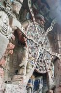 wheel of life in a cave temple