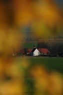 Church in autumn