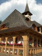 Church made of the wood in Romania
