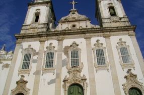 facade of a church in Bahia, Brazil