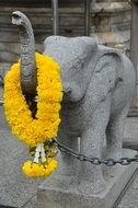 thailand elephants statue