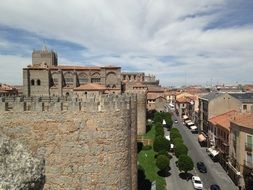 strikingly beautiful avila cathedral