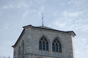 bell tower in a classic cathedral