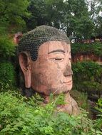 statue of buddha head in china