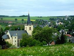 view of the church in Eppendorf