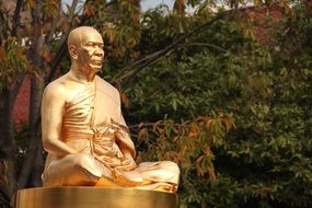 Buddhist monk statue