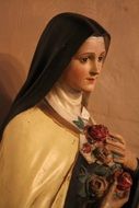 Antique statue of holy Maria