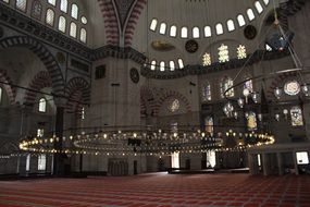 Suleymaniye Mosque, the second most important and first in size of Istanbul mosque