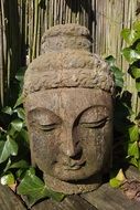 stone buddha head