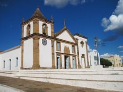 white church in Oeiras, Brazil