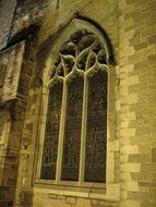 window in gothic church in Ireland