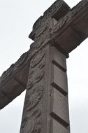 large cross near the temple