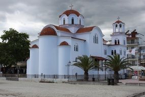 christian church with white walls