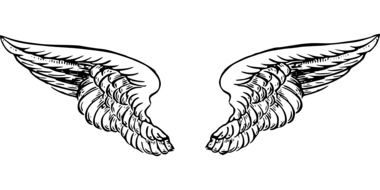 wings angel tattoo drawing