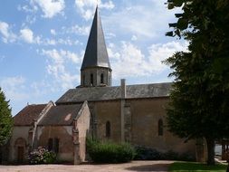 bell tower in a village