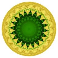 painted mandala