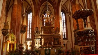 photo of the altar in the christian church