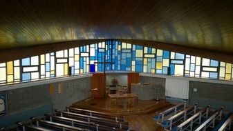 Boghall Parish Church interior, uk, Scotland