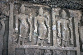 statues in the cave of charles