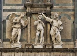 baptism christ as a statues in florence