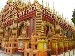 Thambuddhe Pagoda, fragment, Myanmar, monywa