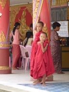 young buddhist monks in burma