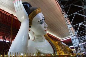 huge statue for worship in yangon city