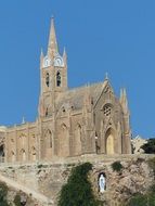 church on the island of gozo in the mediterranean sea