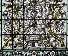 stained glass windows in the protestant church