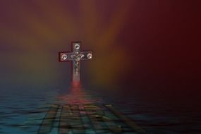 cross in the dark
