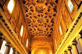picturesque ceilings in the roman church